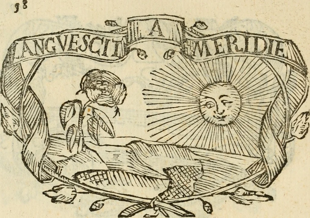 An illustration from Imprese dell' Offitioso, accademico intronato, 1628, leaf 109