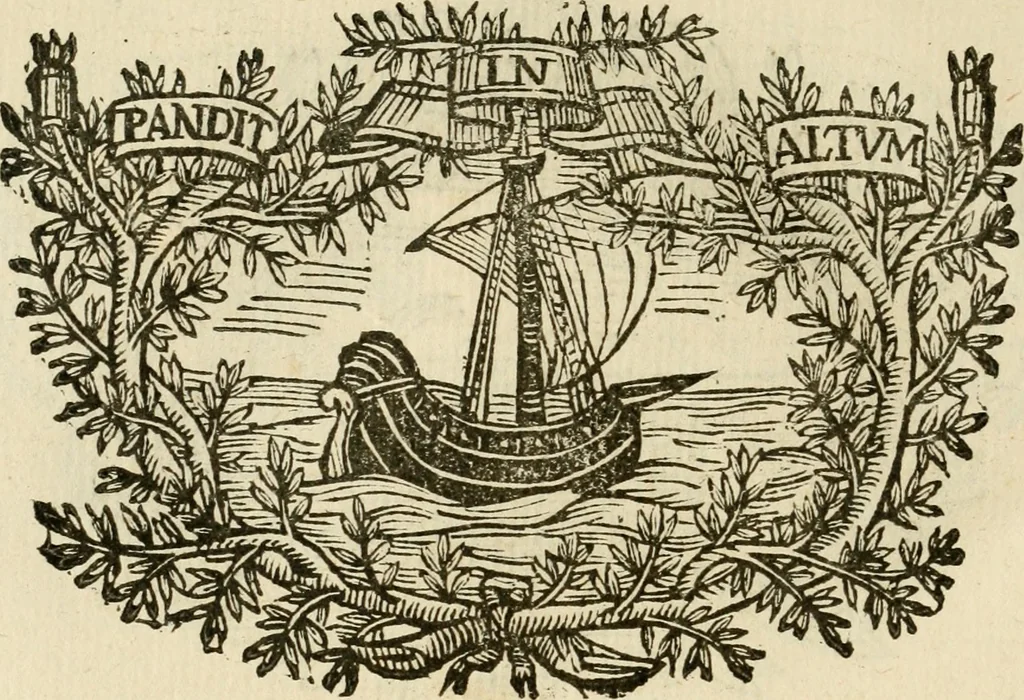 An illustration from Imprese dell' Offitioso, accademico intronato, 1628, leaf 111