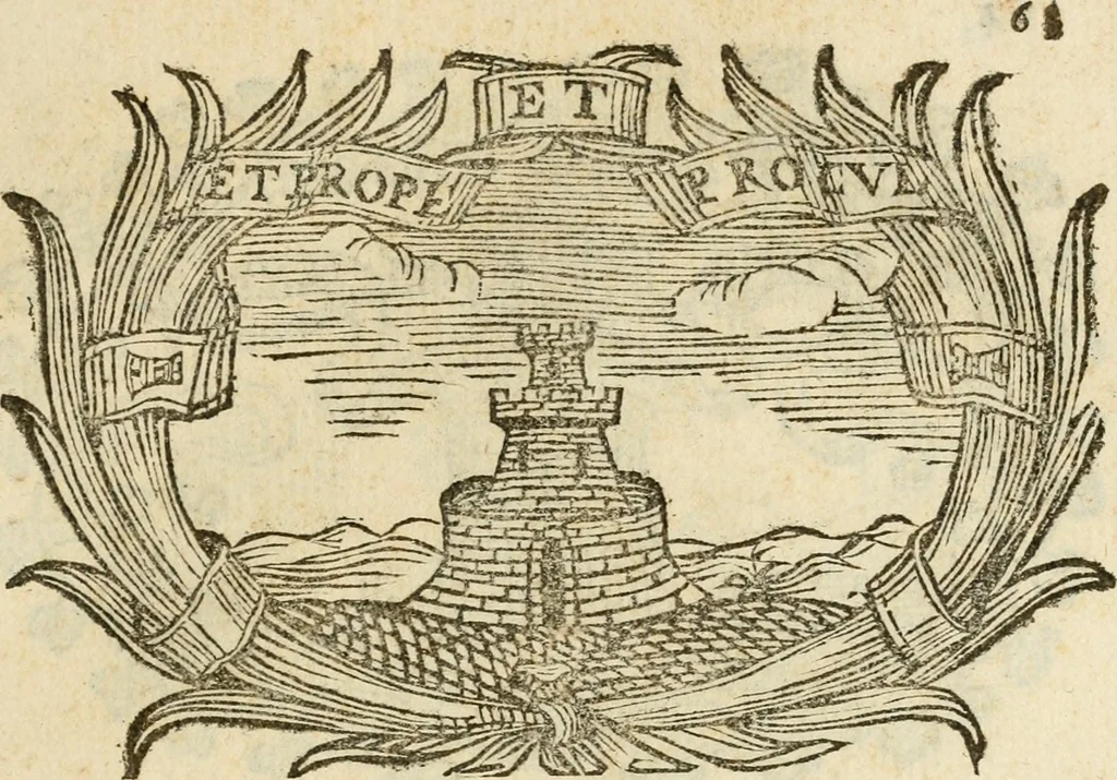 An illustration from Imprese dell' Offitioso, accademico intronato, 1628, leaf 114