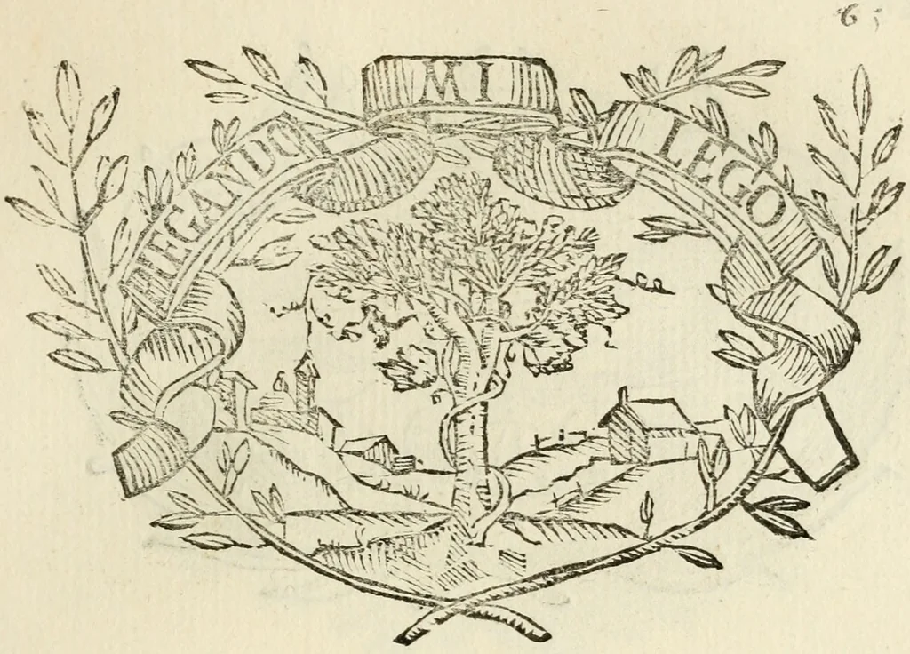 An illustration from Imprese dell' Offitioso, accademico intronato, 1628, leaf 116