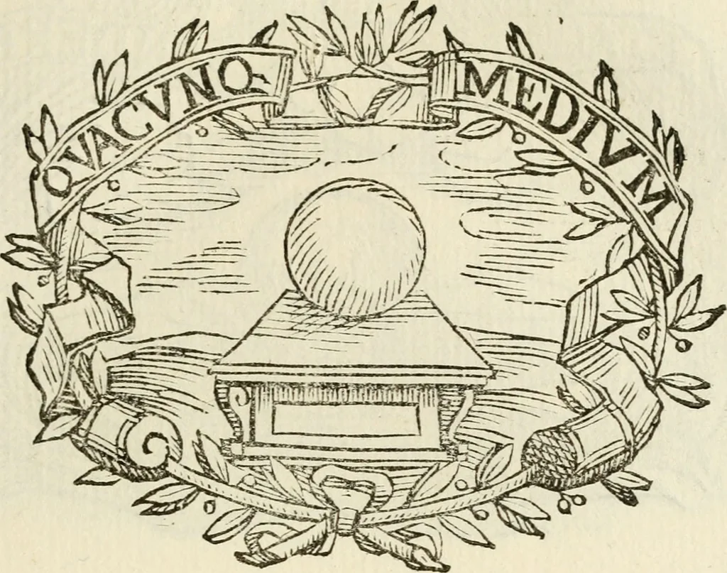 An illustration from Imprese dell' Offitioso, accademico intronato, 1628, leaf 118