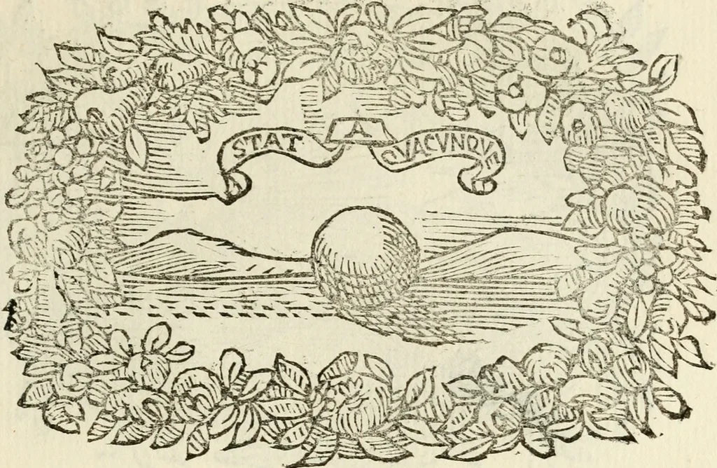 An illustration from Imprese dell' Offitioso, accademico intronato, 1628, leaf 120