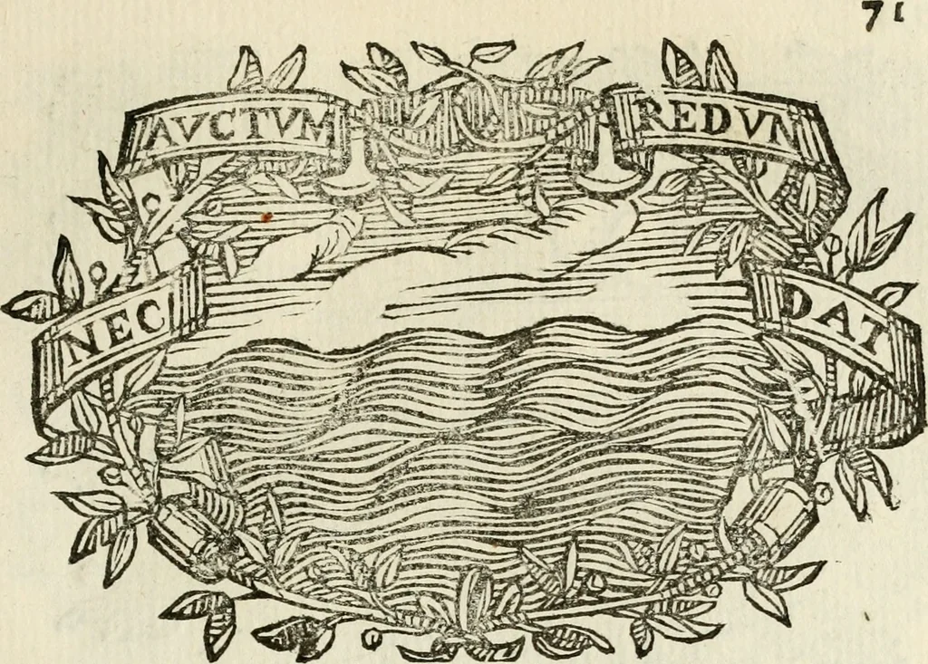 An illustration from Imprese dell' Offitioso, accademico intronato, 1628, leaf 122