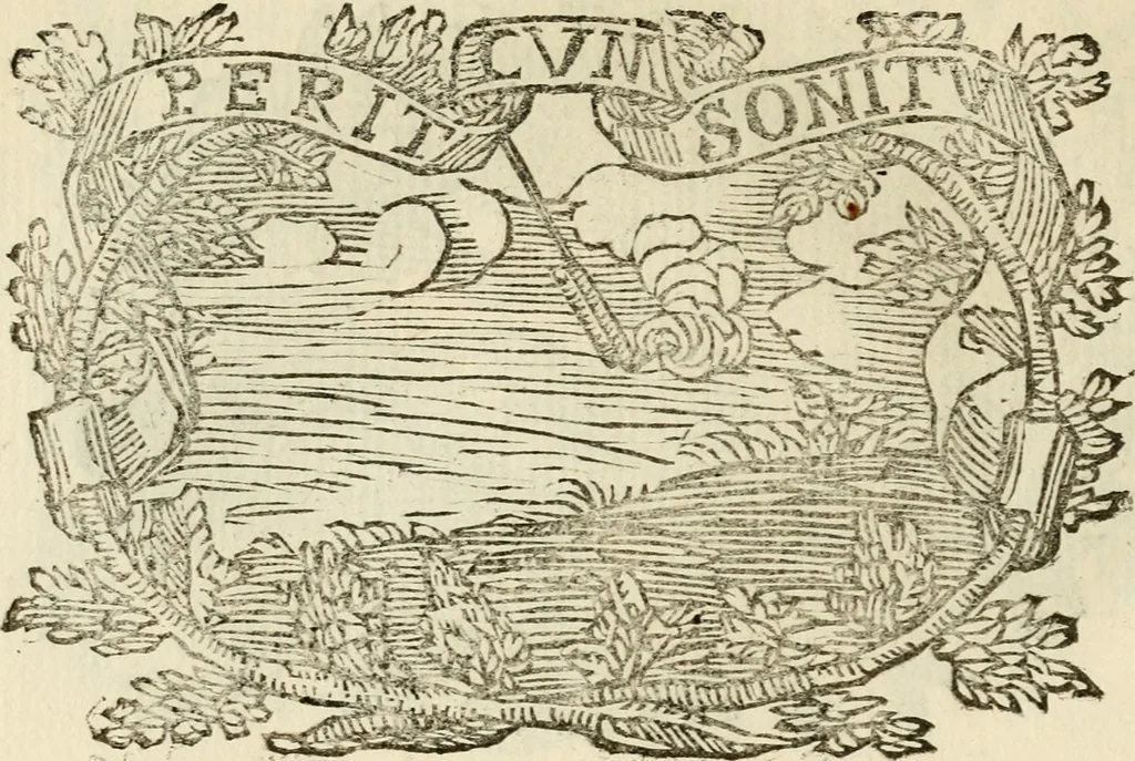 An illustration from Imprese dell' Offitioso, accademico intronato, 1628, leaf 123