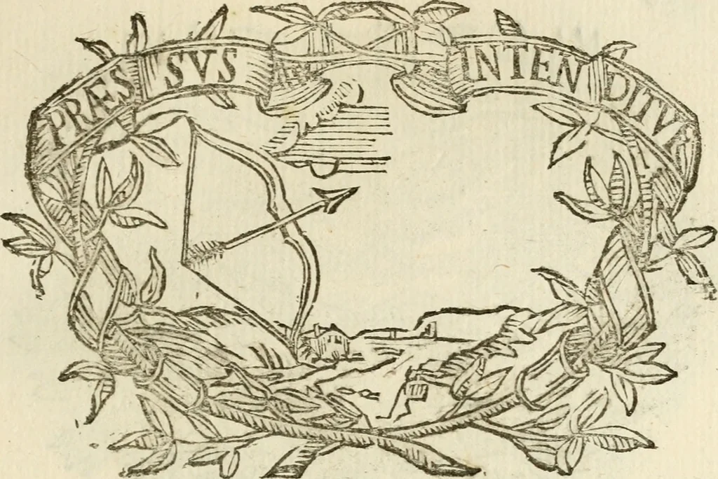 An illustration from Imprese dell' Offitioso, accademico intronato, 1628, leaf 130
