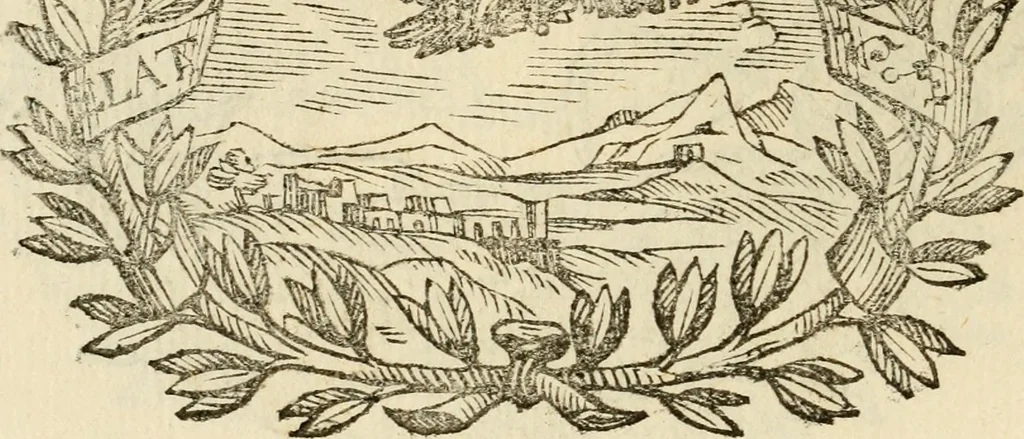 An illustration from Imprese dell' Offitioso, accademico intronato, 1628, leaf 131