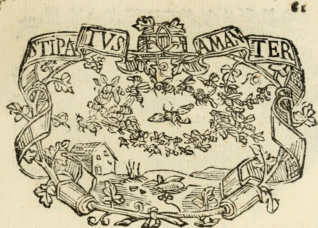 An illustration from Imprese dell' Offitioso, accademico intronato, 1628, leaf 132