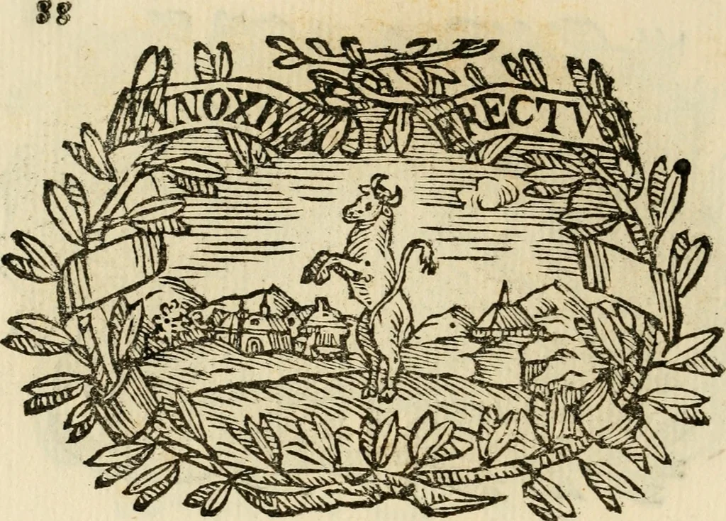 An illustration from Imprese dell' Offitioso, accademico intronato, 1628, leaf 139