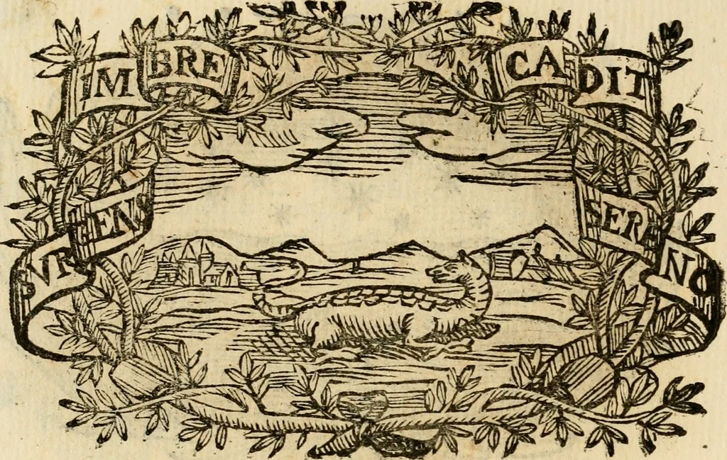 An illustration from Imprese dell' Offitioso, accademico intronato, 1628, leaf 141