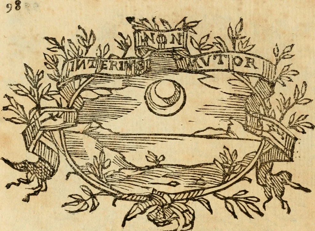 An illustration from Imprese dell' Offitioso, accademico intronato, 1628, leaf 149