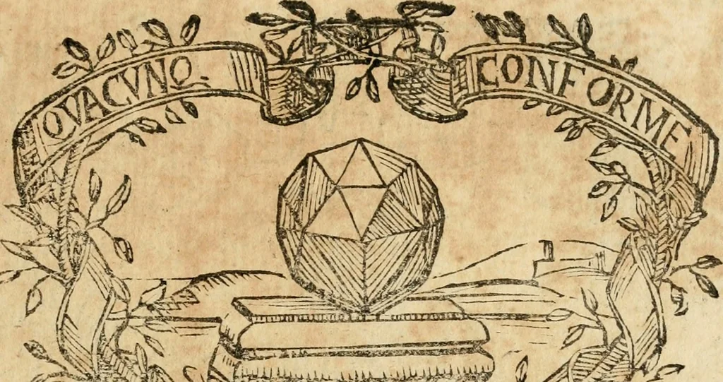 An illustration from Imprese dell' Offitioso, accademico intronato, 1628, leaf 152