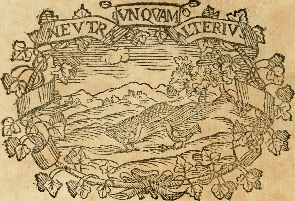 An illustration from Imprese dell' Offitioso, accademico intronato, 1628, leaf 155