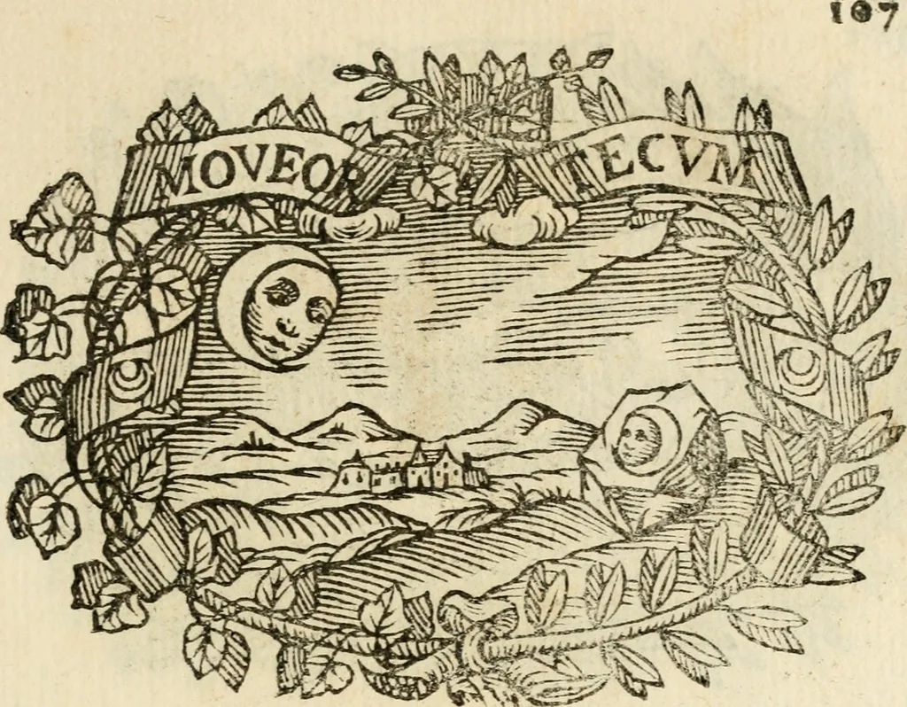 An illustration from Imprese dell' Offitioso, accademico intronato, 1628, leaf 158