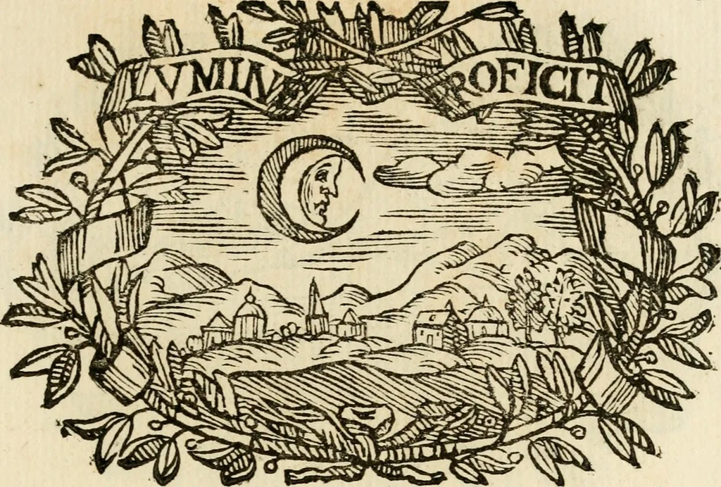 An illustration from Imprese dell' Offitioso, accademico intronato, 1628, leaf 160