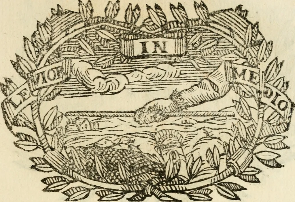 An illustration from Imprese dell' Offitioso, accademico intronato, 1628, leaf 162