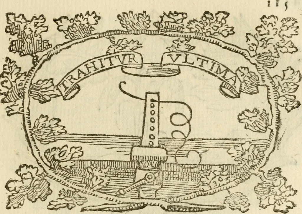 An illustration from Imprese dell' Offitioso, accademico intronato, 1628, leaf 166