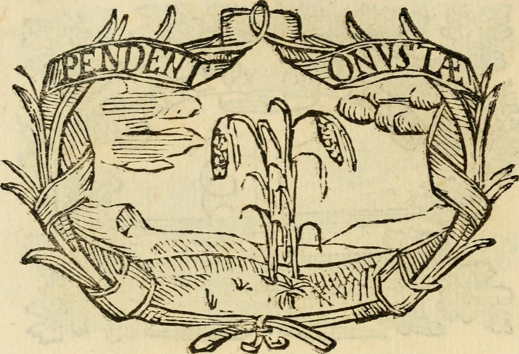 An illustration from Imprese dell' Offitioso, accademico intronato, 1628, leaf 167