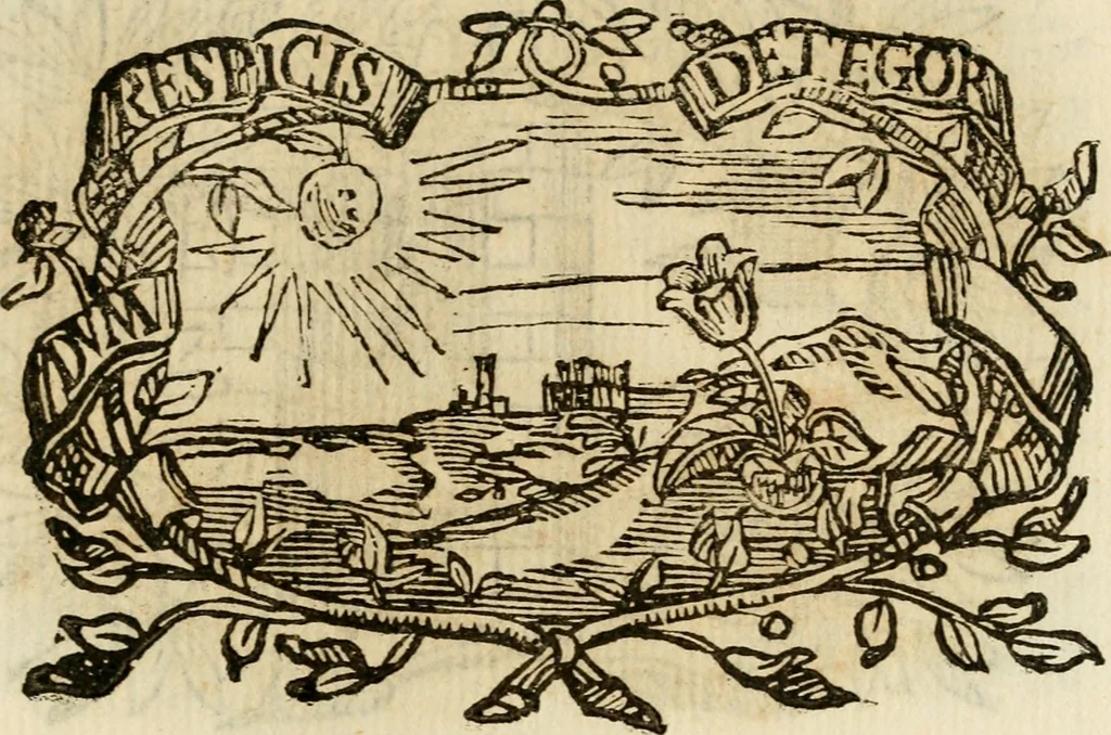 An illustration from Imprese dell' Offitioso, accademico intronato, 1628, leaf 178