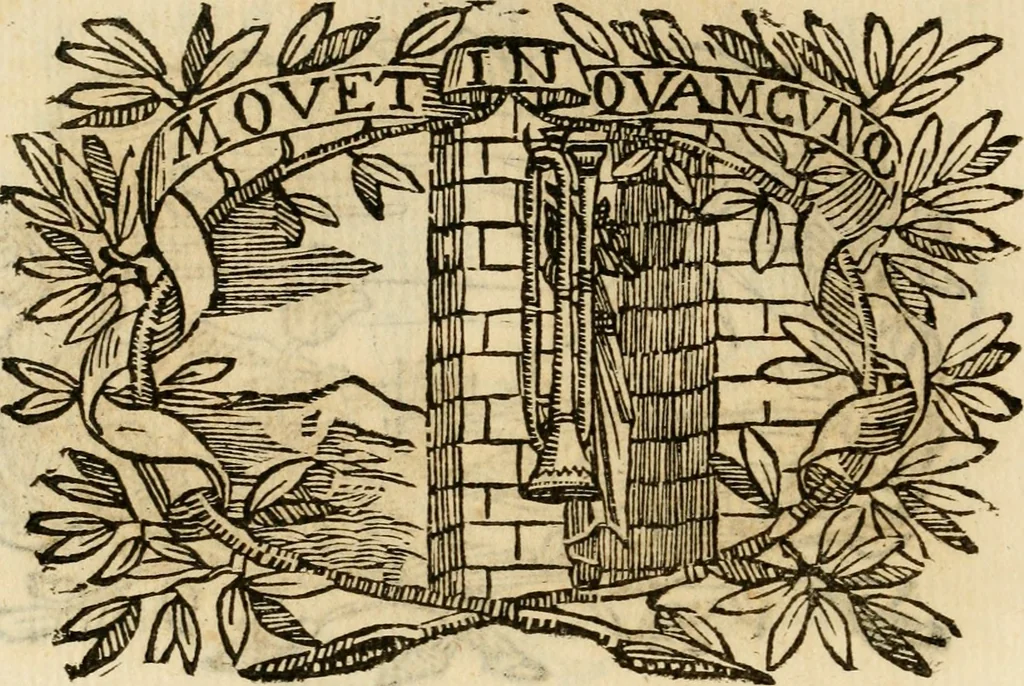 An illustration from Imprese dell' Offitioso, accademico intronato, 1628, leaf 179