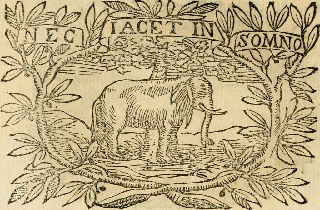 An illustration from Imprese dell' Offitioso, accademico intronato, 1628, leaf 193
