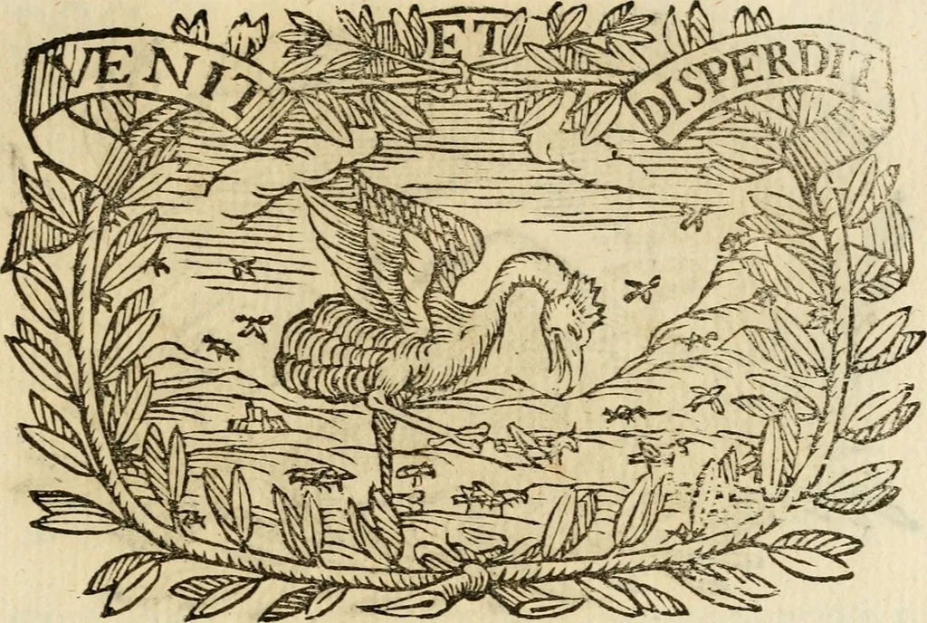 An illustration from Imprese dell' Offitioso, accademico intronato, 1628, leaf 194