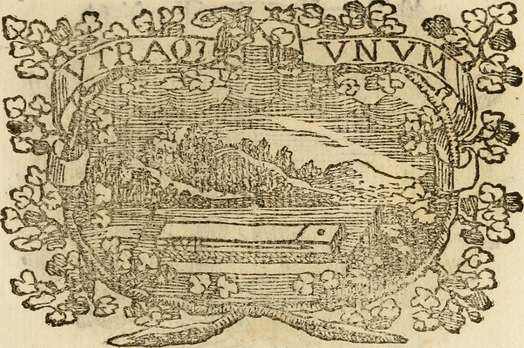 An illustration from Imprese dell' Offitioso, accademico intronato, 1628, leaf 200