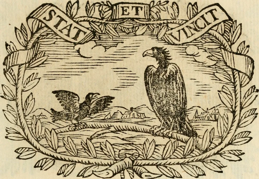 An illustration from Imprese dell' Offitioso, accademico intronato, 1628, leaf 202