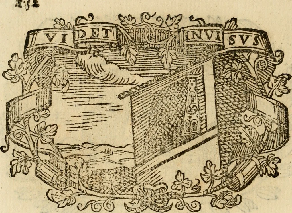 An illustration from Imprese dell' Offitioso, accademico intronato, 1628, leaf 203