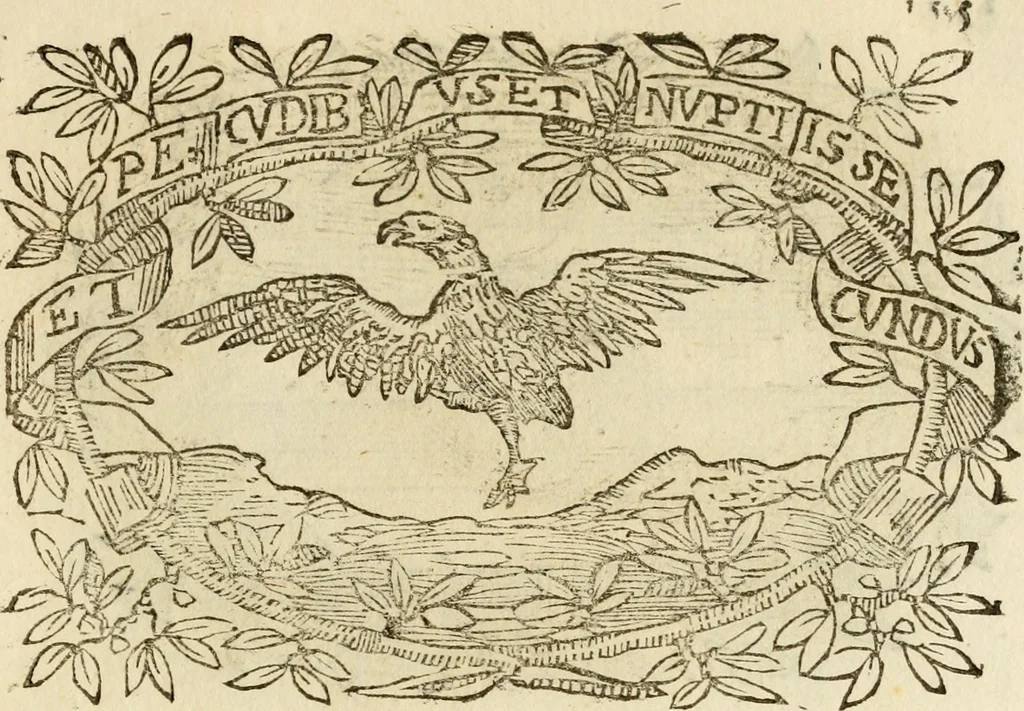 An illustration from Imprese dell' Offitioso, accademico intronato, 1628, leaf 206