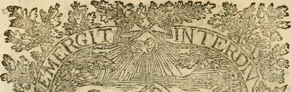 An illustration from Imprese dell' Offitioso, accademico intronato, 1628, leaf 209