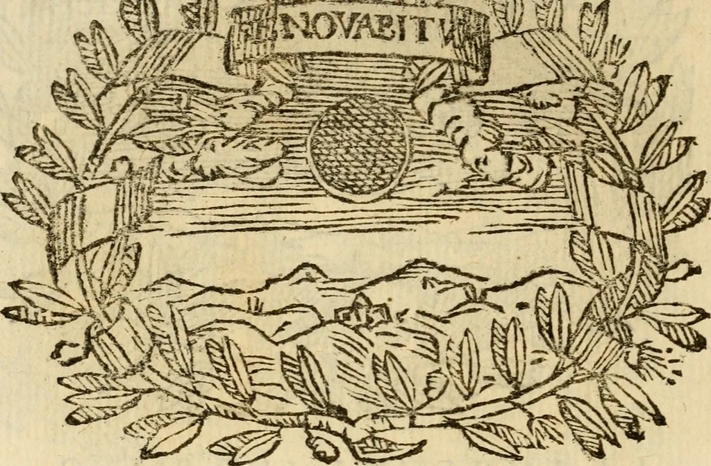 An illustration from Imprese dell' Offitioso, accademico intronato, 1628, leaf 219