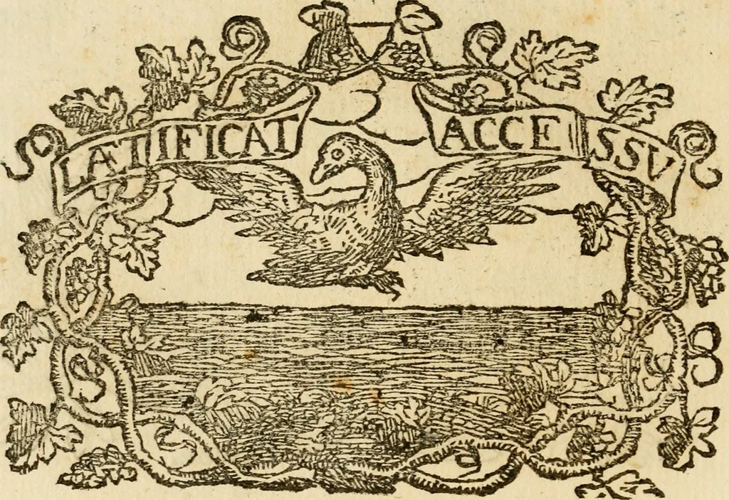 An illustration from Imprese dell' Offitioso, accademico intronato, 1628, leaf 223