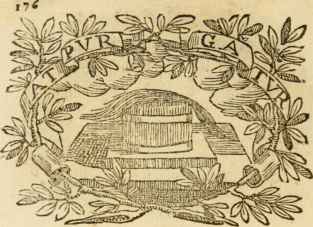 An illustration from Imprese dell' Offitioso, accademico intronato, 1628, leaf 227