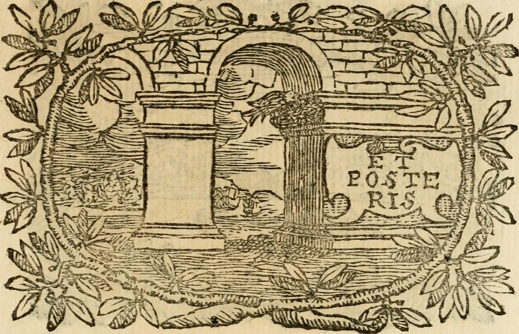 An illustration from Imprese dell' Offitioso, accademico intronato, 1628, leaf 232