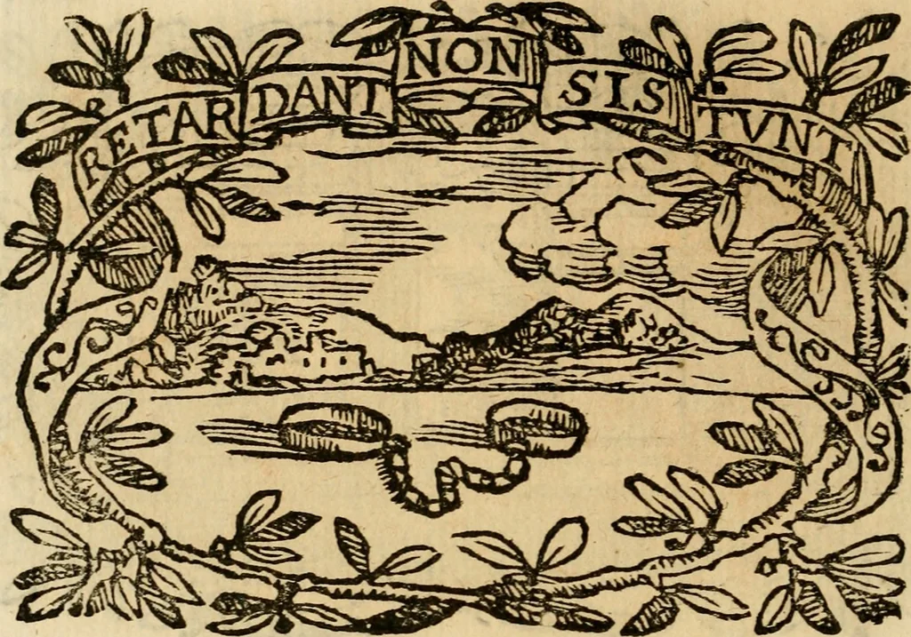 An illustration from Imprese dell' Offitioso, accademico intronato, 1628, leaf 233
