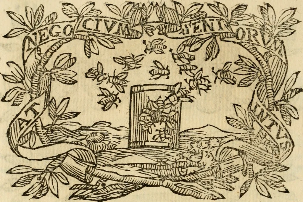 An illustration from Imprese dell' Offitioso, accademico intronato, 1628, leaf 237
