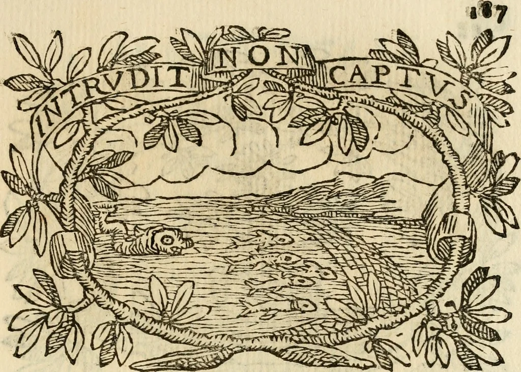 An illustration from Imprese dell' Offitioso, accademico intronato, 1628, leaf 238