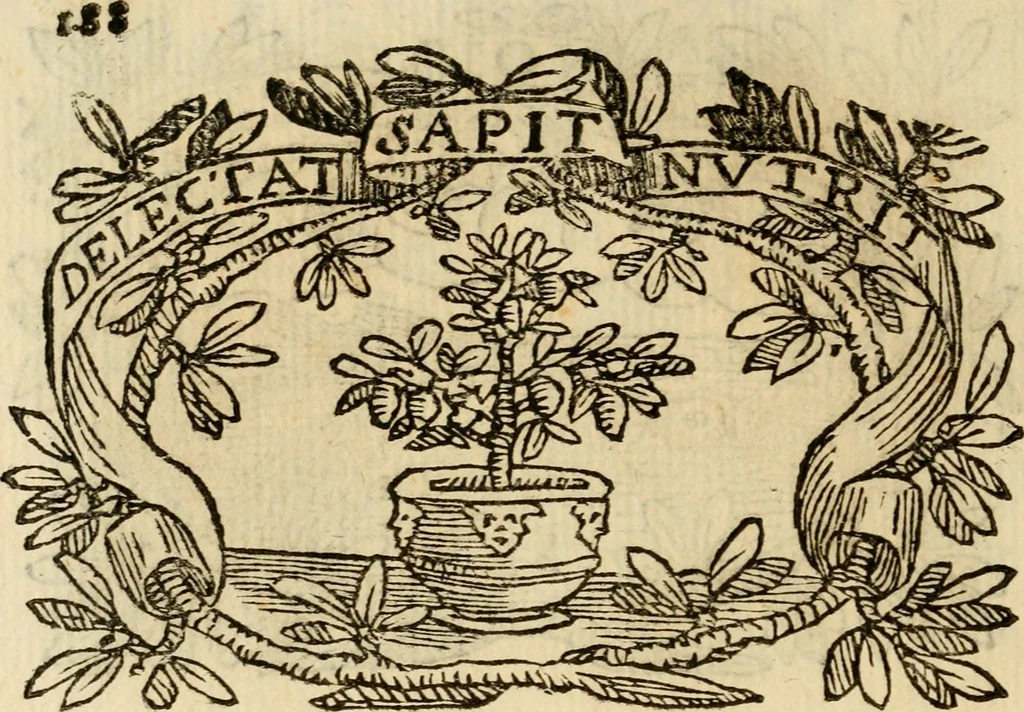 An illustration from Imprese dell' Offitioso, accademico intronato, 1628, leaf 239