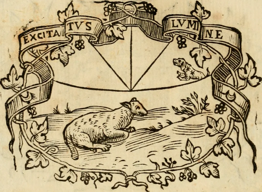 An illustration from Imprese dell' Offitioso, accademico intronato, 1628, leaf 241