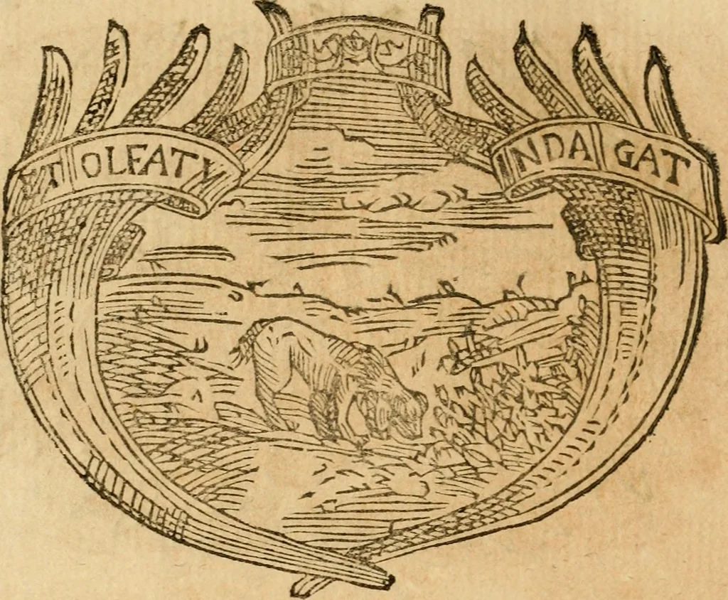 An illustration from Imprese dell' Offitioso, accademico intronato, 1628, leaf 251