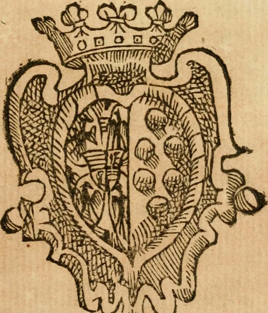 An illustration from Imprese dell' Offitioso, accademico intronato, 1628, leaf 272