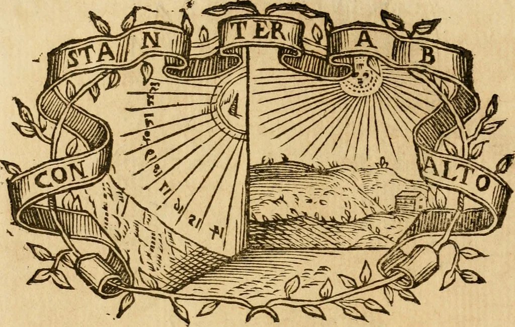 An illustration from Imprese dell' Offitioso, accademico intronato, 1628, leaf 277