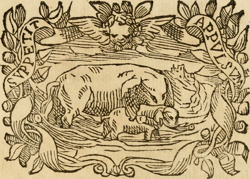 An illustration from Imprese dell' Offitioso, accademico intronato, 1628, leaf 278