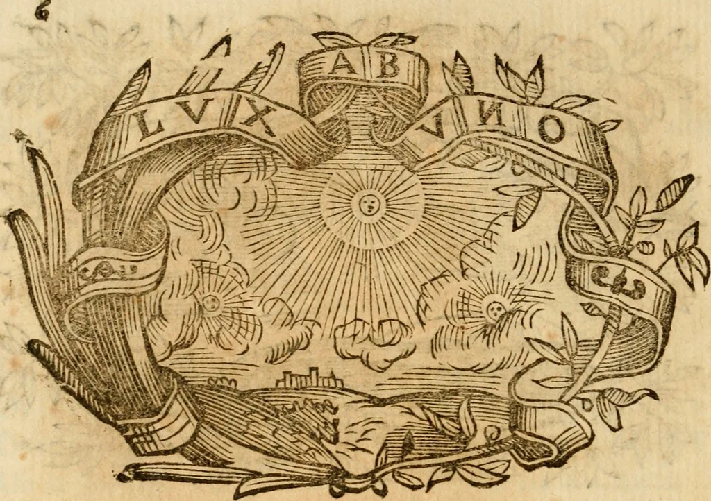 An illustration from Imprese dell' Offitioso, accademico intronato, 1628, leaf 281