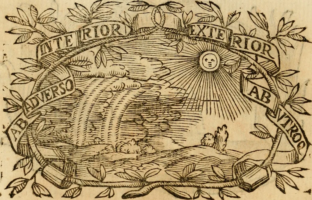 An illustration from Imprese dell' Offitioso, accademico intronato, 1628, leaf 283