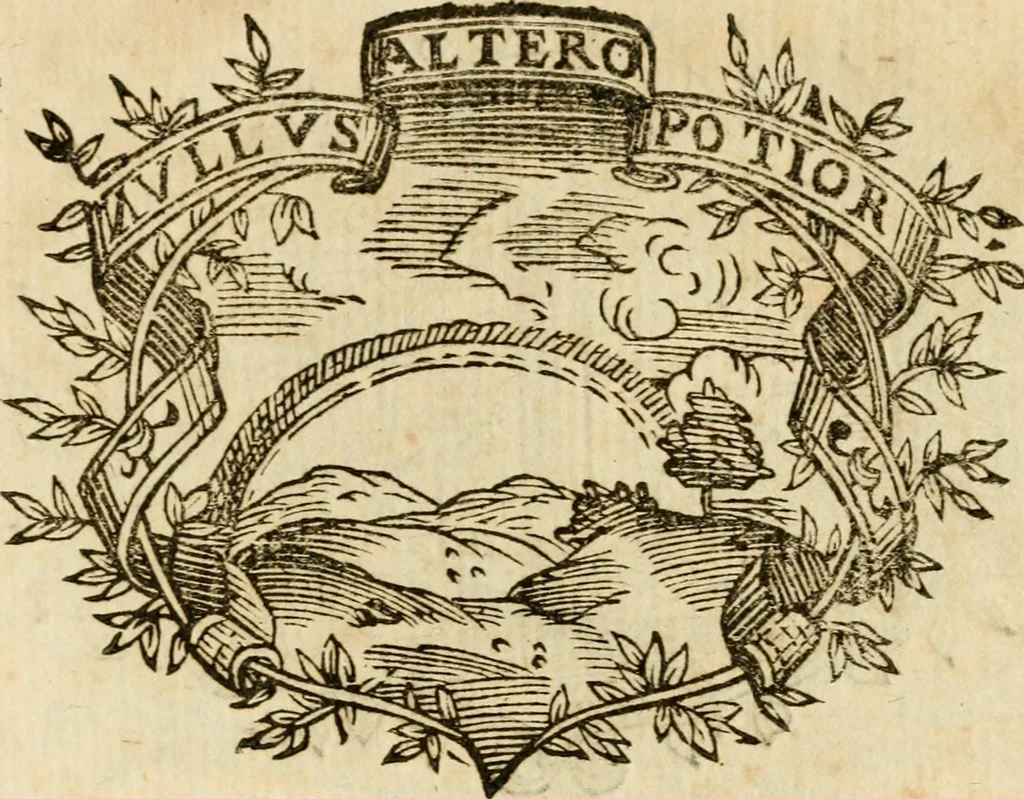 An illustration from Imprese dell' Offitioso, accademico intronato, 1628, leaf 284