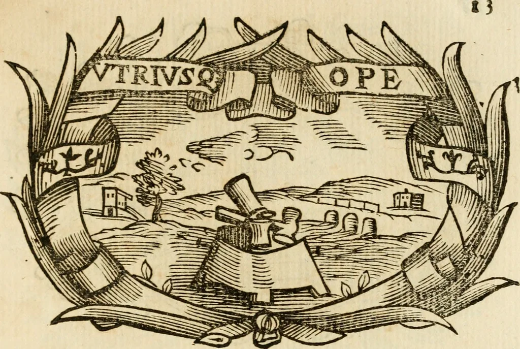 An illustration from Imprese dell' Offitioso, accademico intronato, 1628, leaf 288