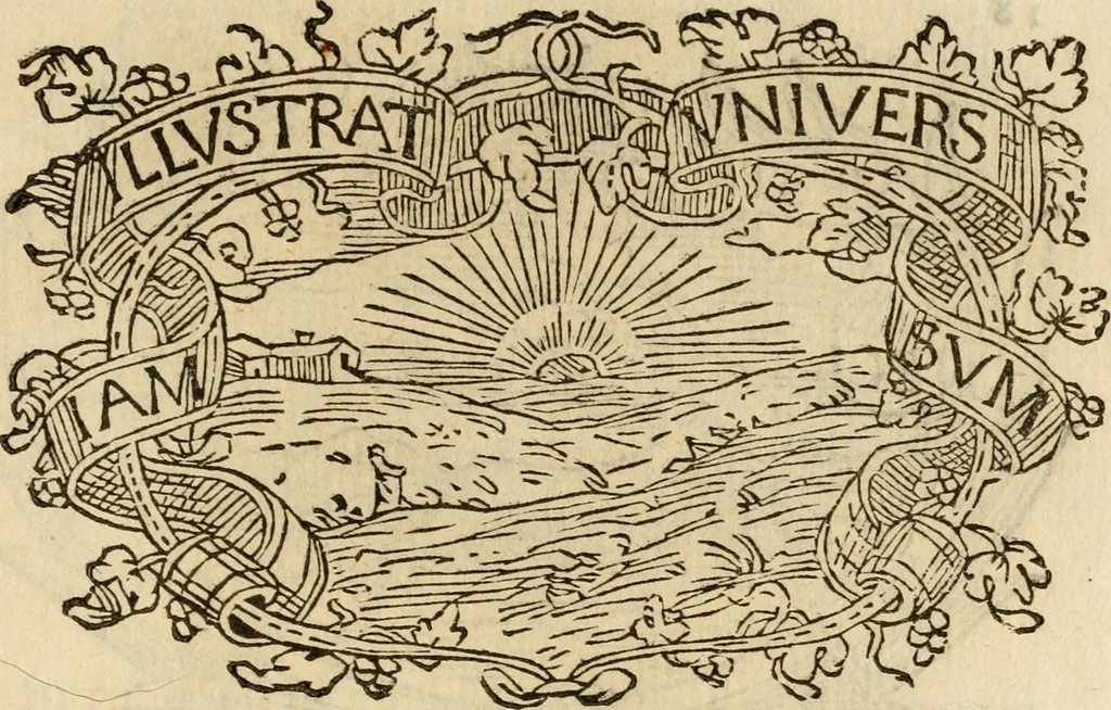 An illustration from Imprese dell' Offitioso, accademico intronato, 1628, leaf 292