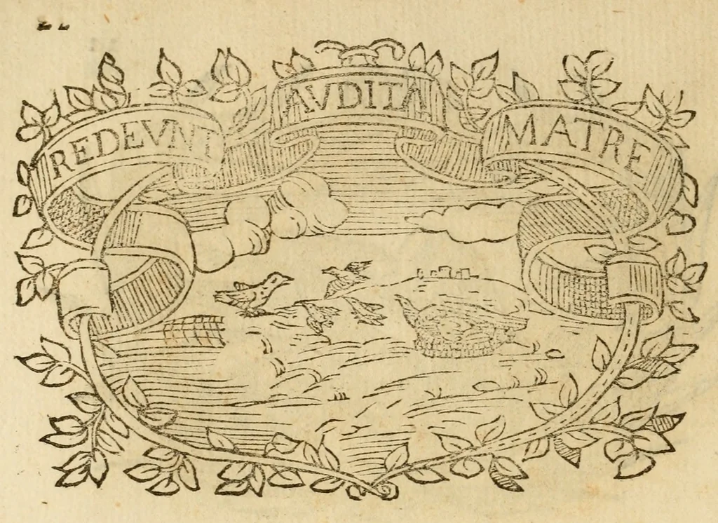 An illustration from Imprese dell' Offitioso, accademico intronato, 1628, leaf 297