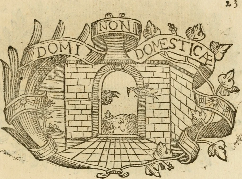 An illustration from Imprese dell' Offitioso, accademico intronato, 1628, leaf 298